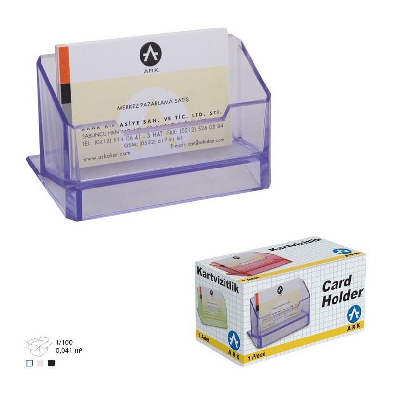 Porte cartes de visite ARK 1384 Transparent