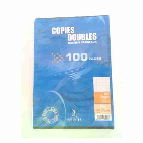 Copies doubles grands carreaux 100p GM