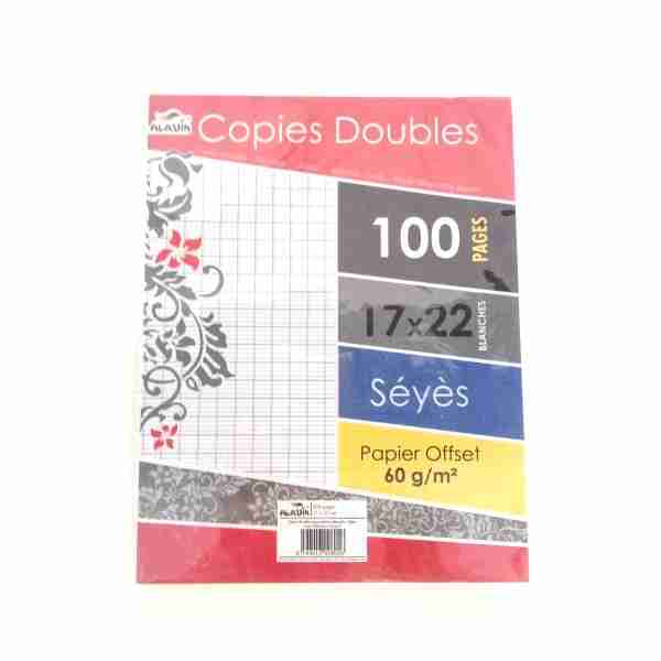 Copies doubles grands carreaux 100p PM