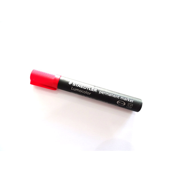 Marqueur Permanent Staedtler Lumocolor Rouge