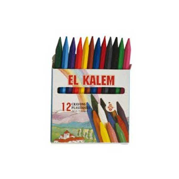 CRAYONS PASTEL COULEUR de 12 PM EL KALEM