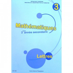 Mathématiques 3sec  lettres