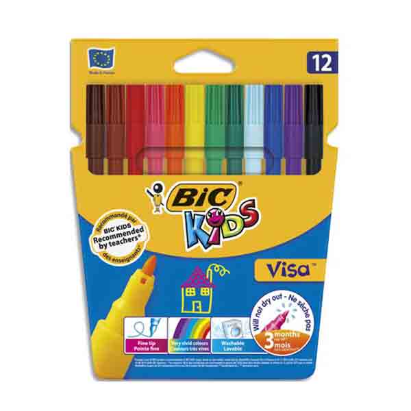 Pochette Feutre de 12 Bic