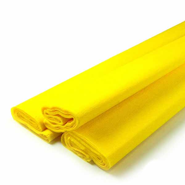 Papier Crépon Jaune