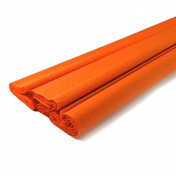 Papier Crépon Orangé