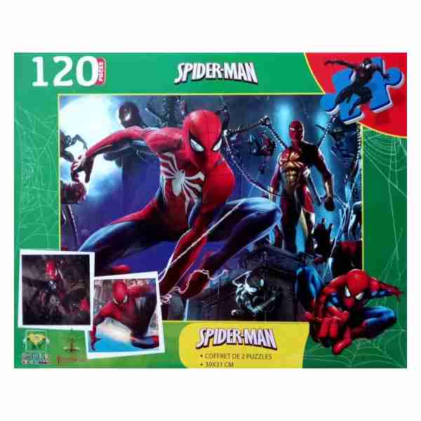 Coffret GM de 2 Puzzles :  Spider-Man 120p - Gumball 100p - Dar Al Messa