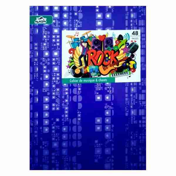 Cahier Musique  5/5 48 p GM A4 Aladin
