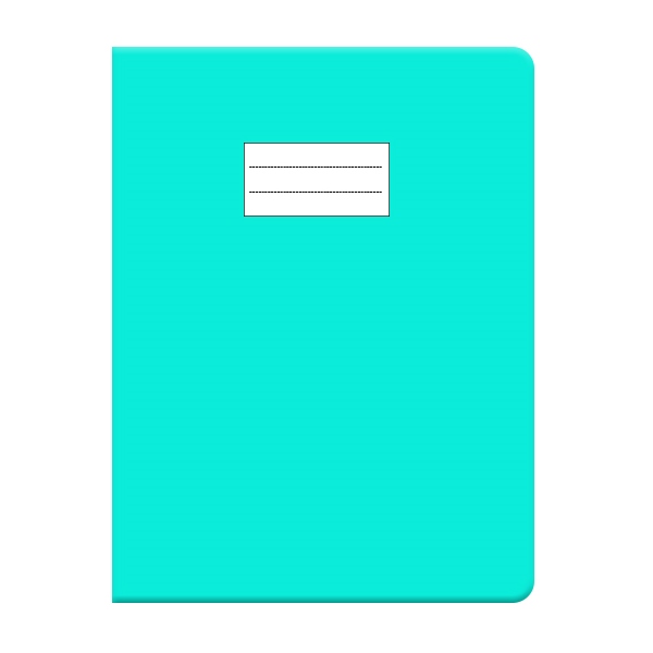 Protège Cahier Glossy Bleu Pastel Office Plast