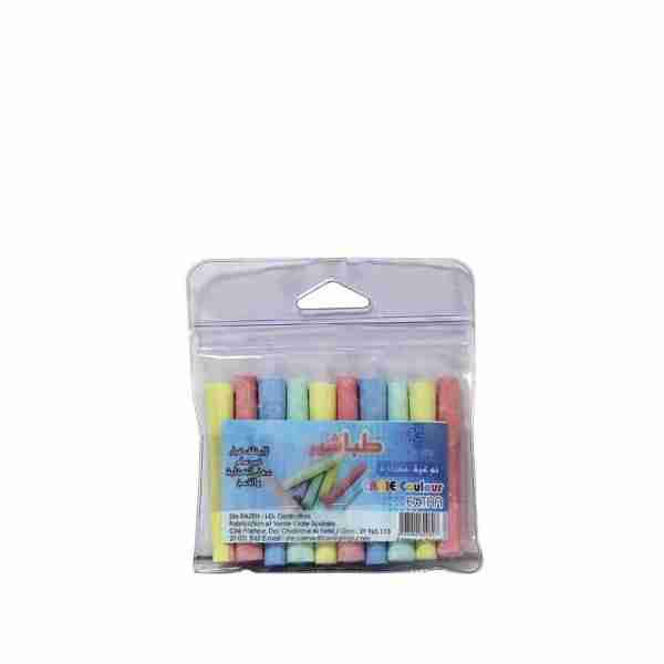 Pochette Plastique de 10 Craies Couleur Razen