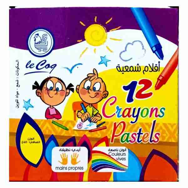 Crayons Pastel de 12 Le coq