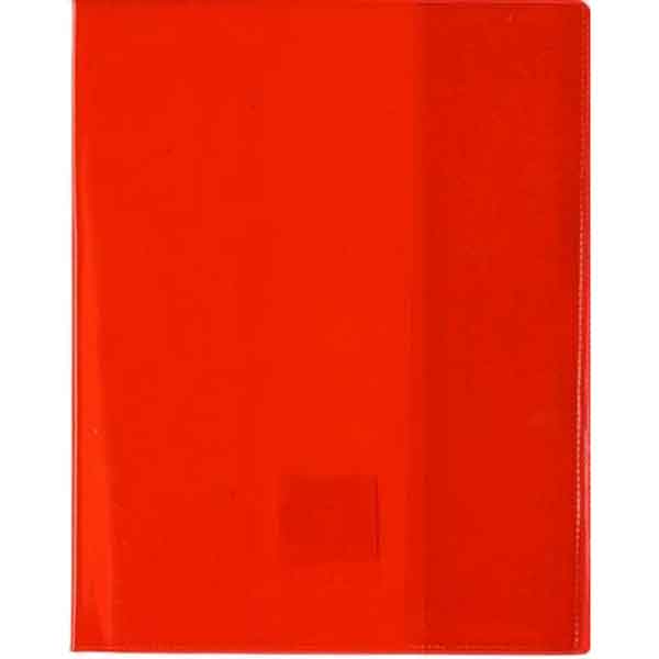 Protège Cahier Transparent Rouge Office Plast