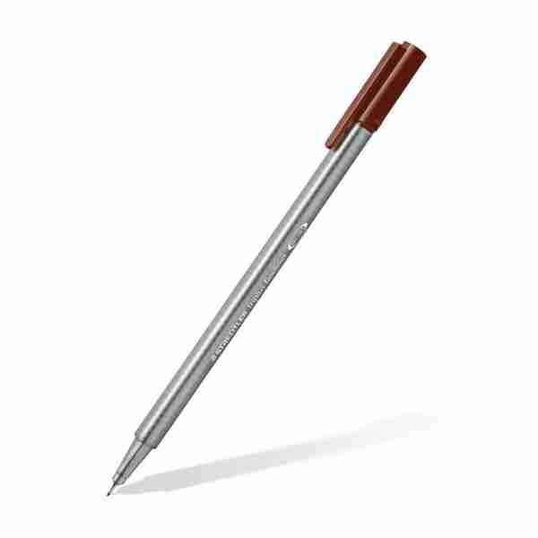 Stylo triplus fineliner 334-76 Marron