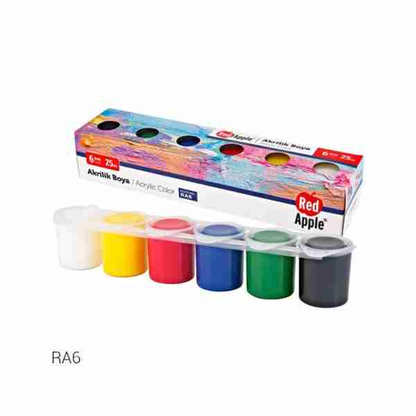 Acrylic Boya 6 couleurs