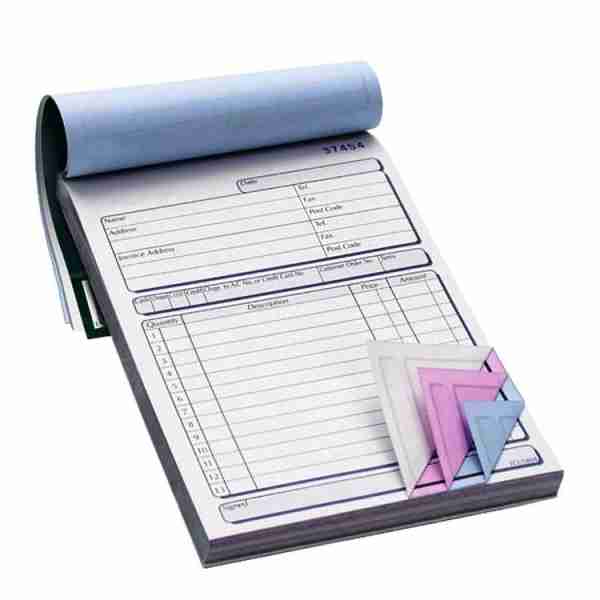 Carnet de facture avec souche A4 