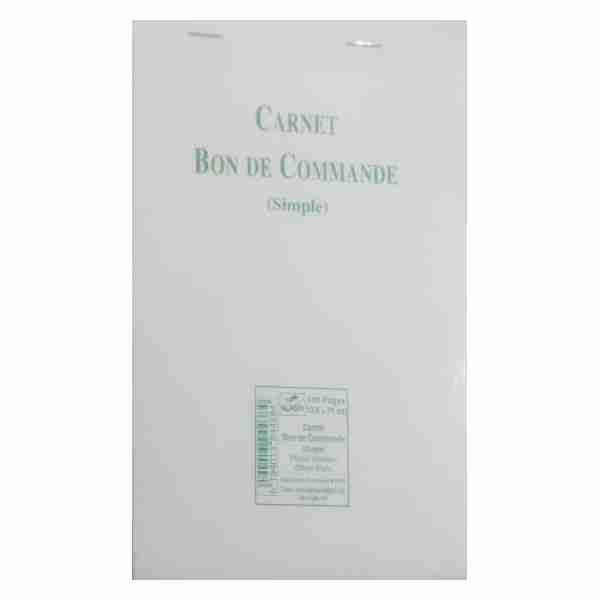 Carnet Bon de Commande simple