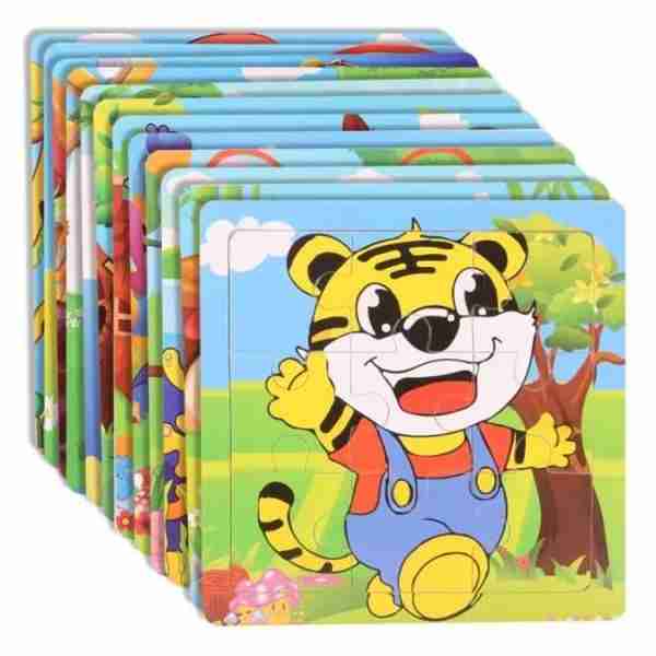 Puzzle en Bois 12Pcs
