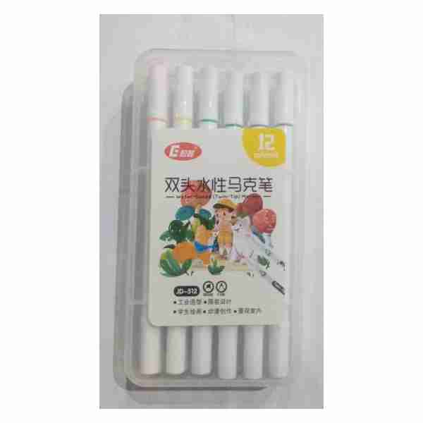 Pochette de 12 Stylos Feutres  2en1