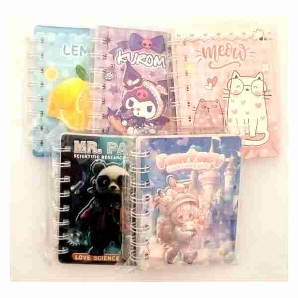 Note Book Spiral avec motif en mousse