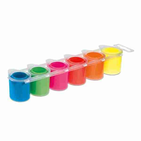 Gouache Neon de 6 Pots 25 ml Keyroad