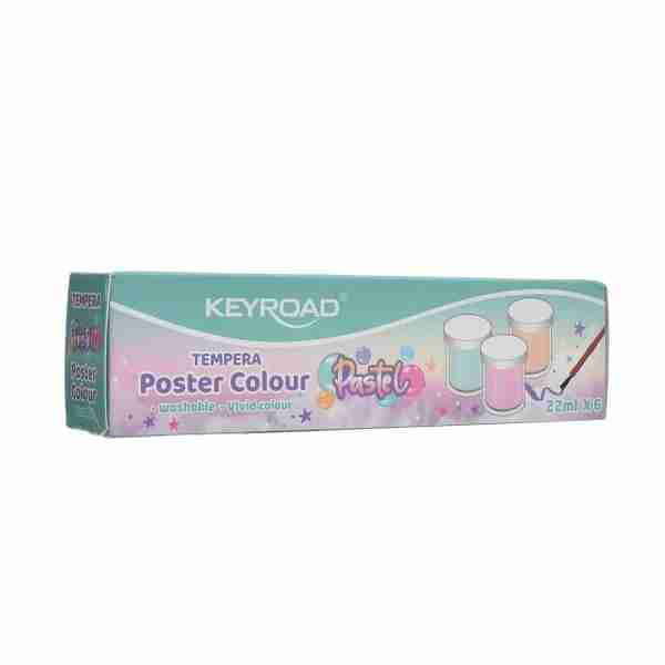 Gouache Pastel de 6 Pots 22 ml Keyroad