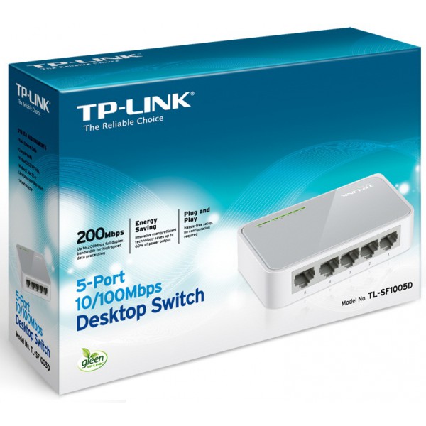 Switch de bureau 5 ports 10/100 Mbps